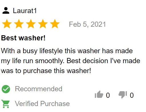 customer review of ge GFW550SSNWW front-load washer